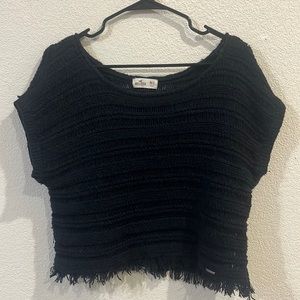 Hollister Black Knit Cover Up Medium/Large